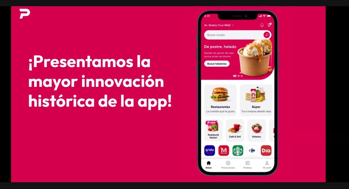 PedidosYa anuncia renovación tecnológica de su app