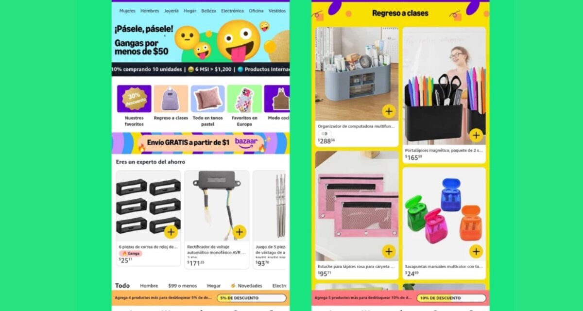 Amazon lanza Bazaar en México: tienda dentro de su app que competirá con Temu y Shein