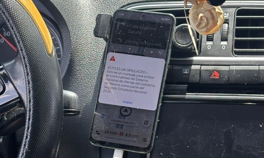 México realiza primera prueba nacional de alerta sísmica en celulares