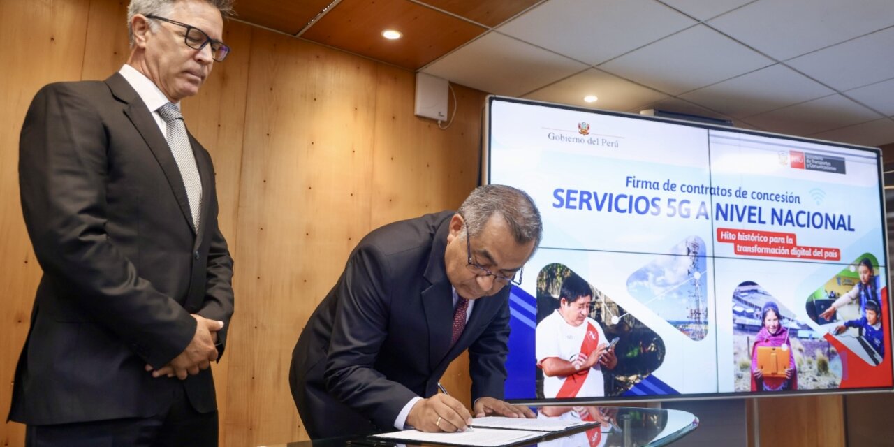 Perú formaliza despliegue de 5G con firma de contratos