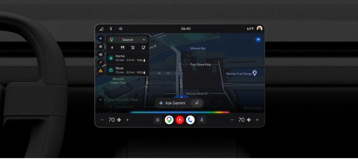 Google incorpora Gemini a los coches mediante una actualización del sistema