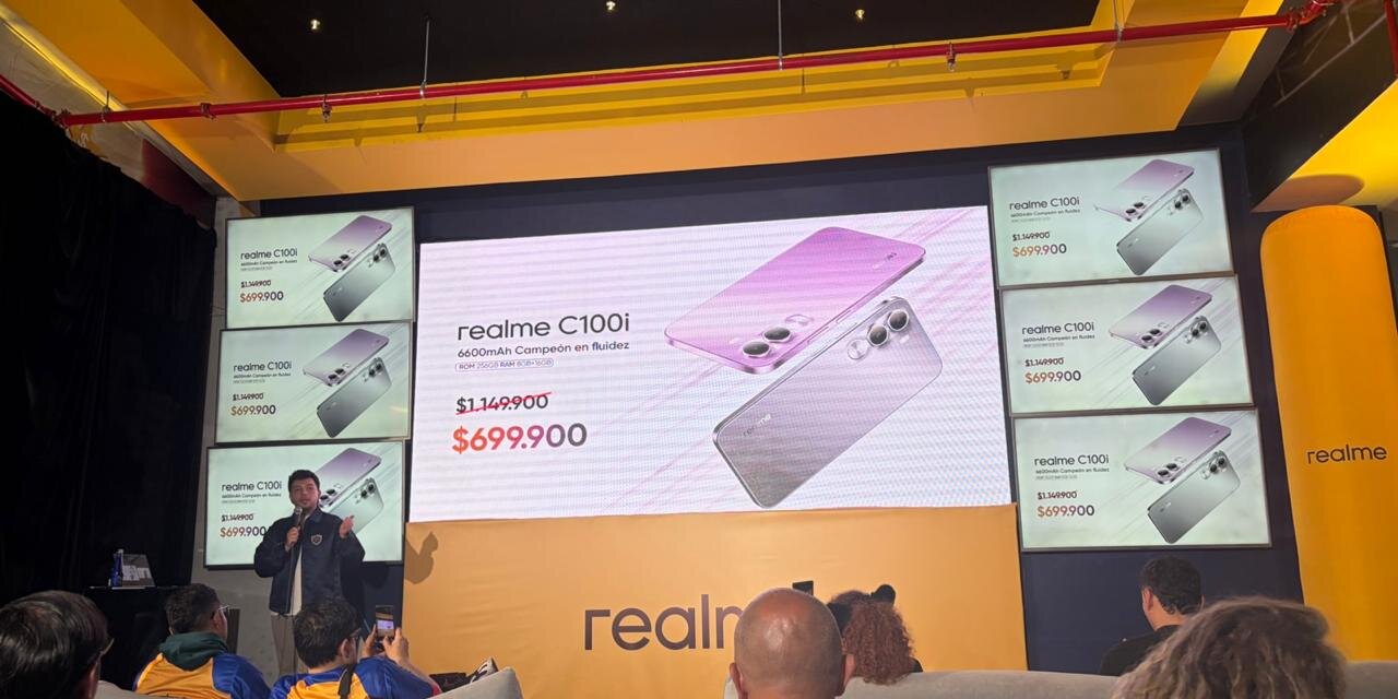 Realme lanza la serie C100 en Colombia con baterías de 8.000 mAh